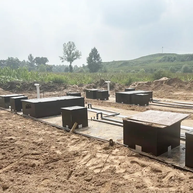 Wielkoskalowa, scentralizowana stacja oczyszczania zakopanych ścieków bytowych